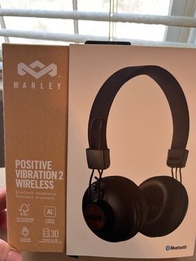 Marley Positive Vibration 2 Wireless On-Ear Headphones - Black